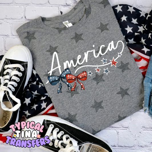 America Bows | DTF Screen Print | POD