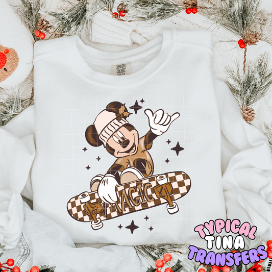 Christmas Skating MM | DTF Transfer | POD