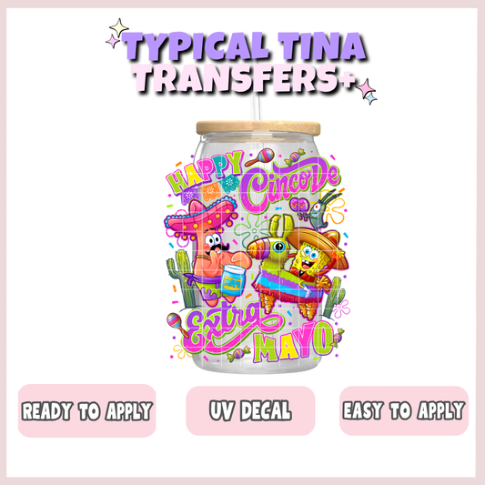 Sponge cinco de mayo | UV decals | POD