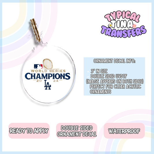 Baseball 2024 | 3" Ornament Decal