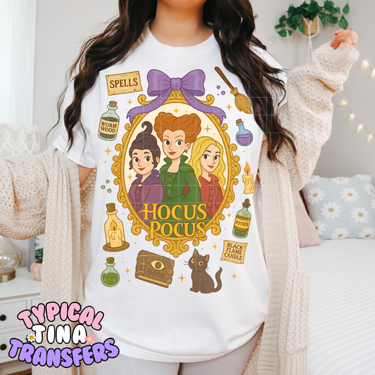 Sister Witches Frame | DTF Transfer | POD