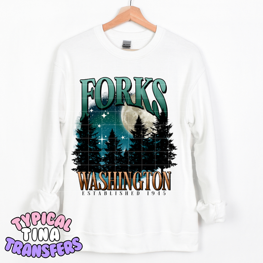 Forks Washington | DTF Transfer | POD