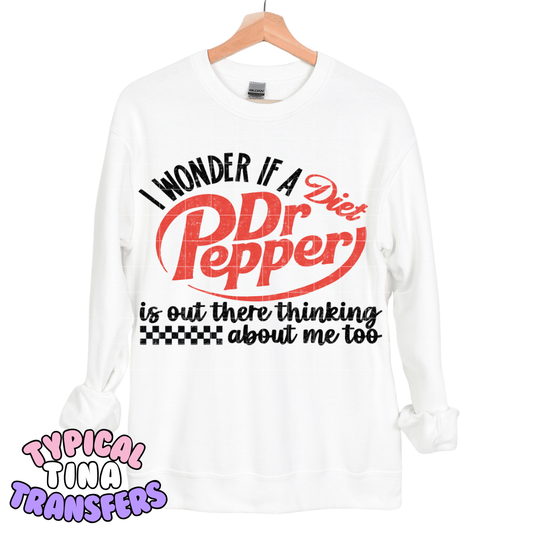 I wonder if a Dt. Dr. P is out there thinking about me top | DTF Transfers | POD