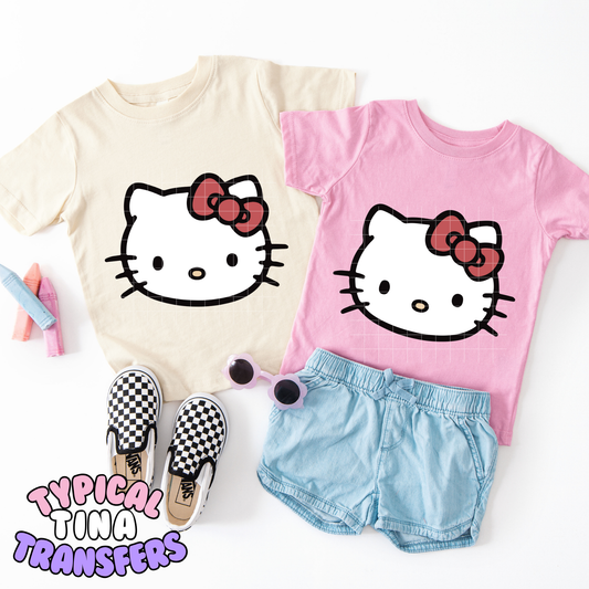 H Kitty Head | DTF Transfer | POD