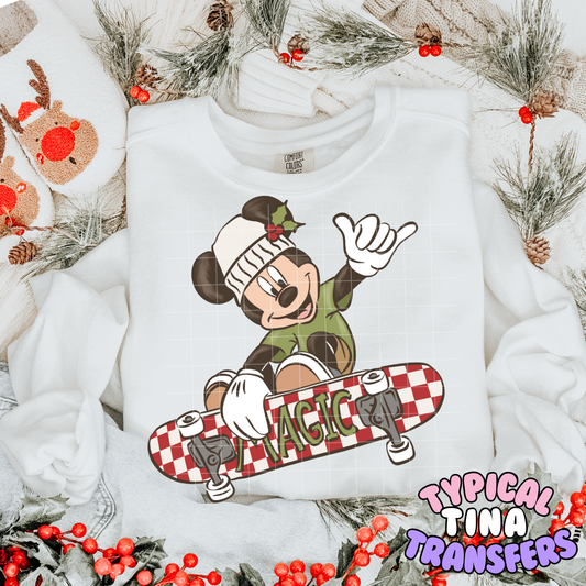 Christmas Skating MM | DTF Transfer | POD