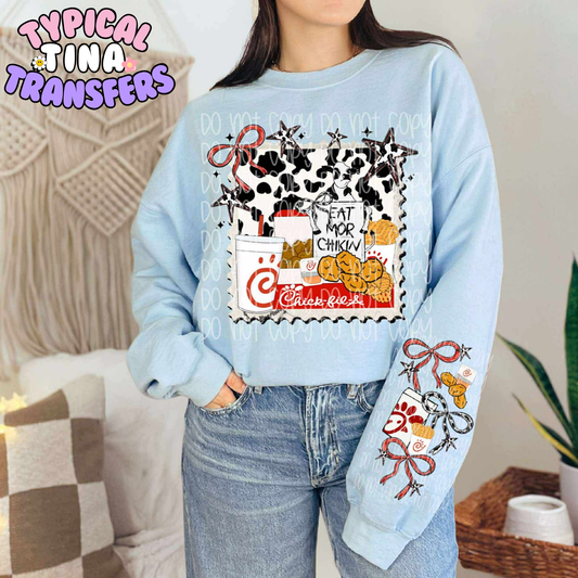 Coquette Chick.fil- no meat | DTF Transfer | POD