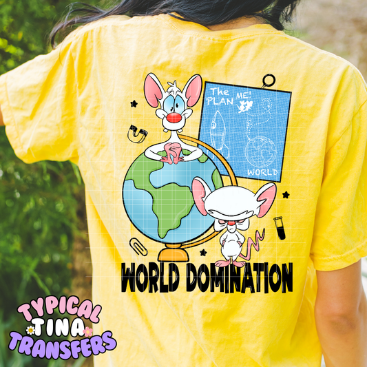 World Domination | DTF Screen Print | POD
