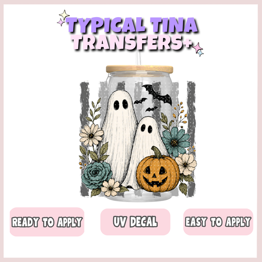 Gray stripe BG with ghosts | UV decals | POD