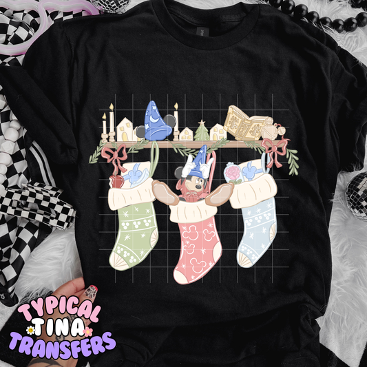 Sorcerer Mouse Christmas Shelf | DTF Transfer | POD