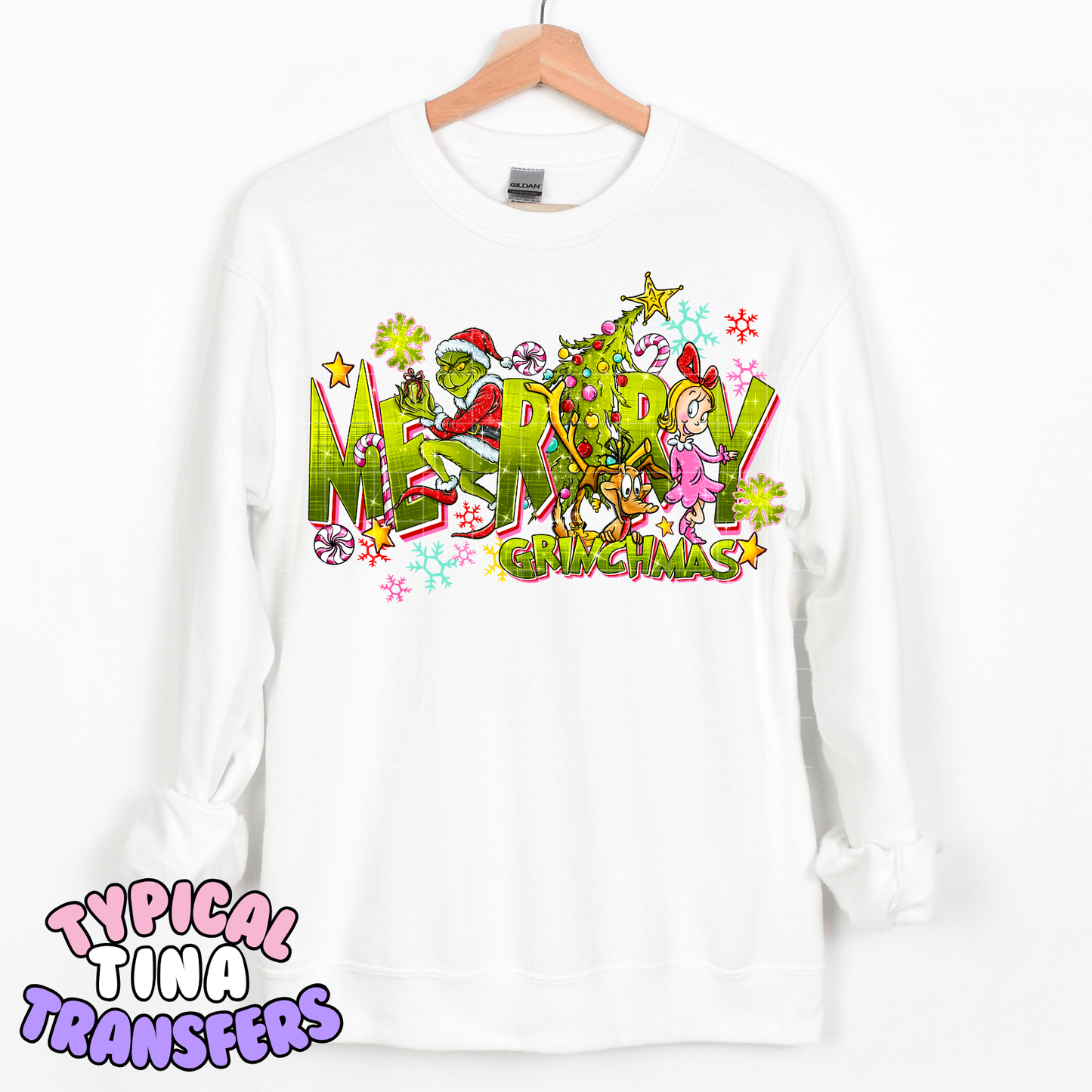 Merry Gr!nchmas - in green | DTF Transfer | POD