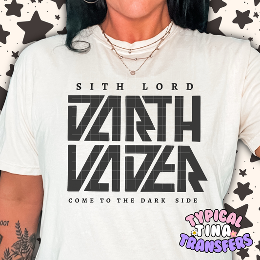Darth V come to dark side | DTF Screen Print | POD