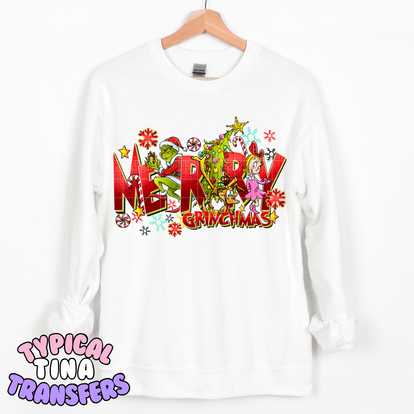 Merry Gr!nchmas - in red | DTF Transfer | POD