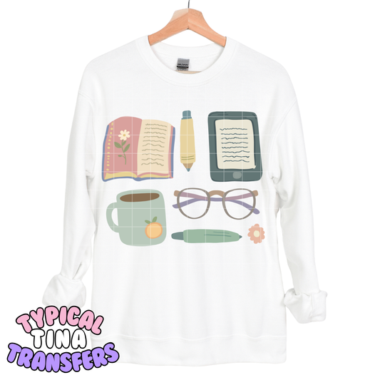 Cozy reading essentials | DTF Transfers | POD