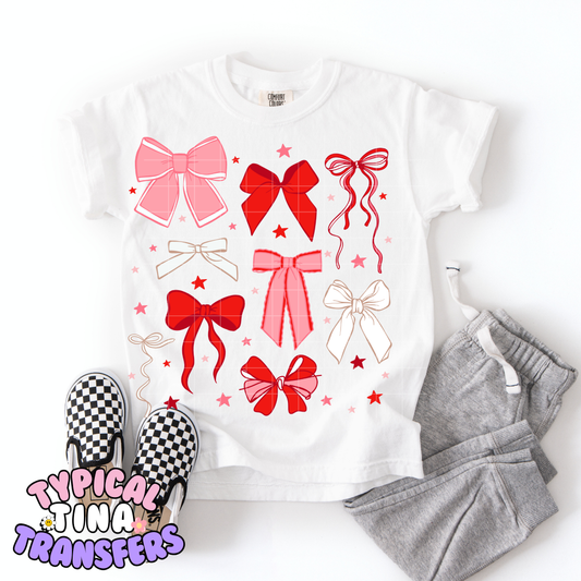 Christmas bows | DTF Transfer | POD