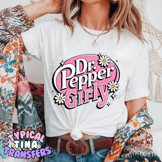 Dr. Pepper Girly (pink) | DTF Screen Print | POD