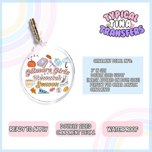 Gilmore Rewatch | 3" Ornament Decal