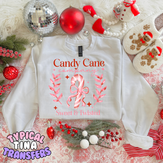 Candy Cane Company - sweet and twisted | DTF Transfer | POD