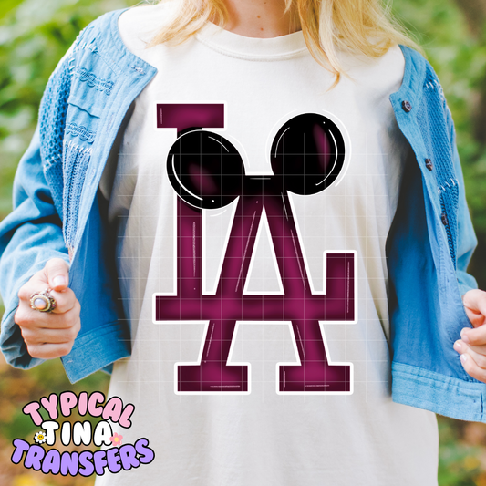 LA Mouse Ears | DTF Screen Print | POD - Choose Design