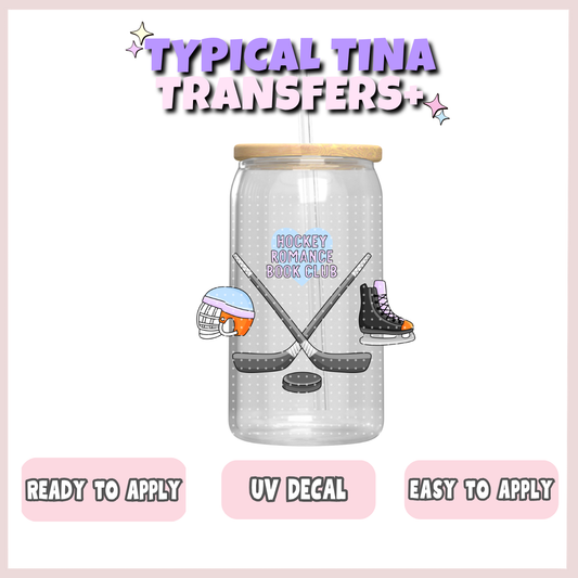 Hockey romance book club  | UV decals | POD