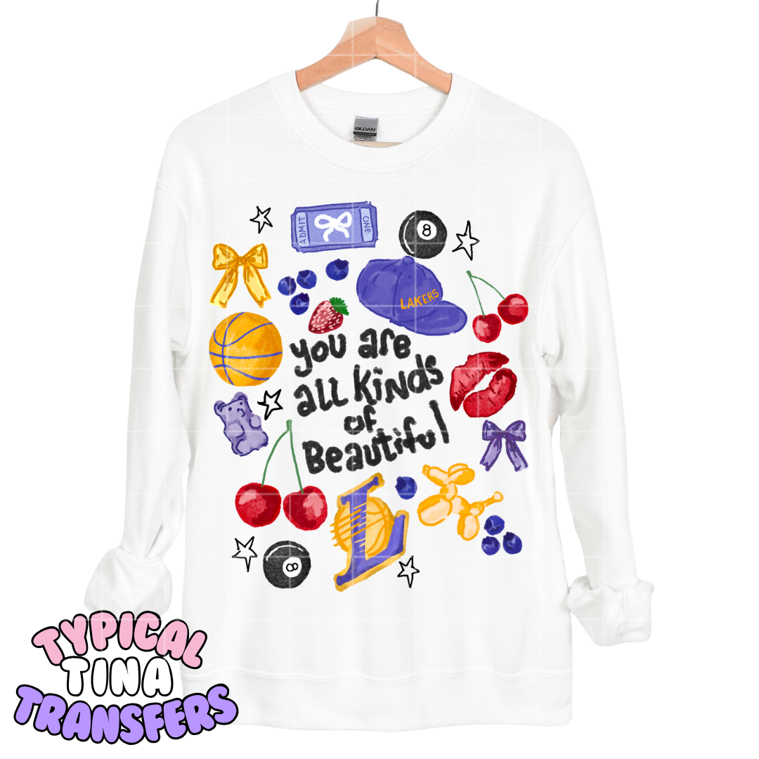 Sports - you are all kinds of beautiful | DTF Transfers | POD