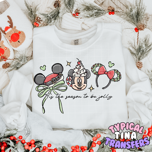 Tis the Season magical Ears | DTF Transfer | POD