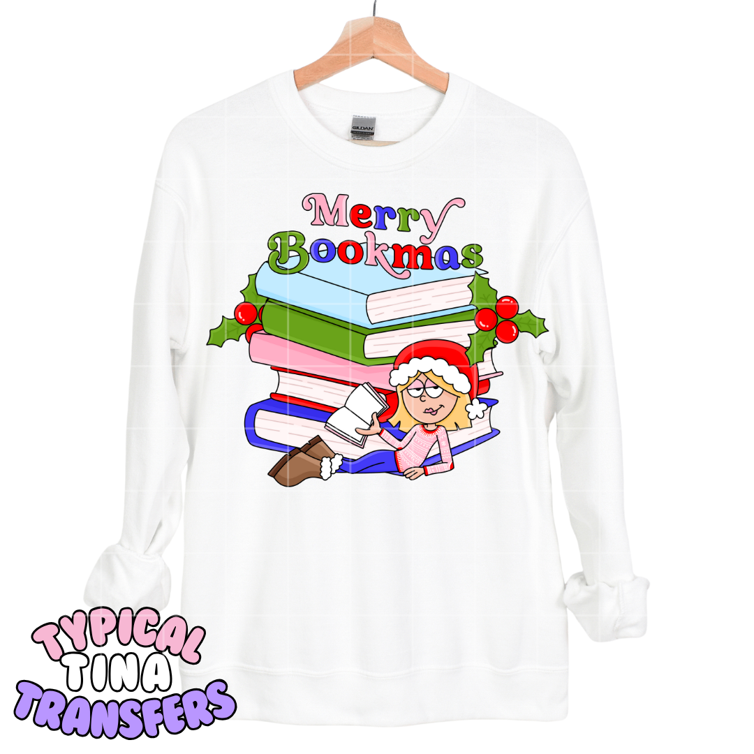 Merry Bookmas - Liz  | DTF Transfers | POD