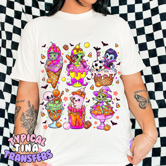 Ice Cream Halloween | DTF Transfer | POD