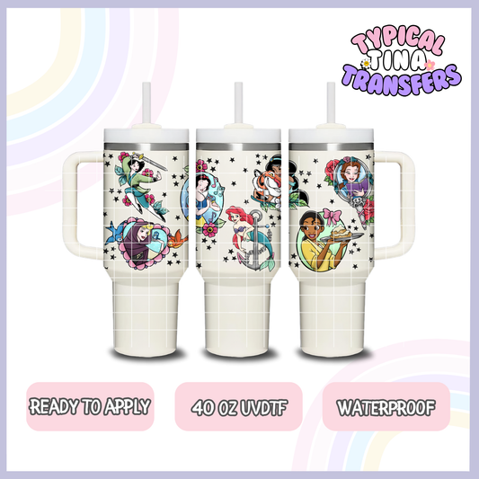 Princess Tatz | 40oz UVDTF Wrap | POD