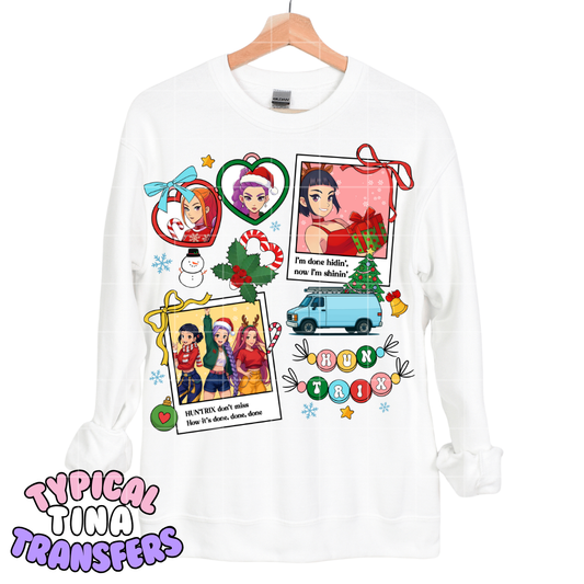 Kpop girl group Polaroids  - Xmas edition | DTF Transfers | POD