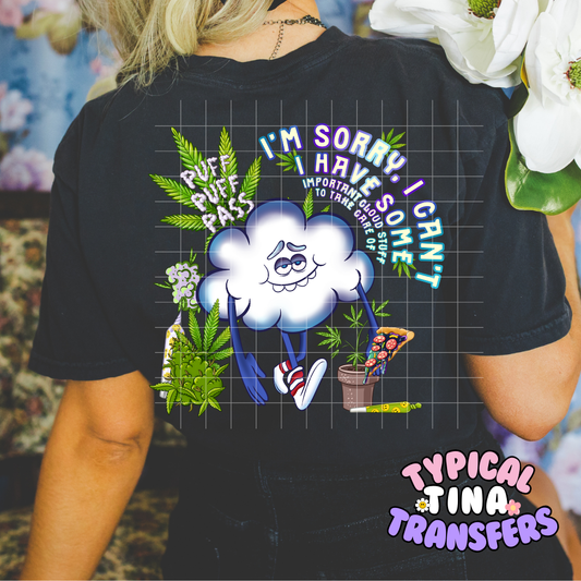 I'm Sorry I can't | DTF Screen Print | POD