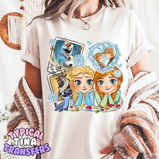 Frozen Sisters | DTF Screen Print | POD