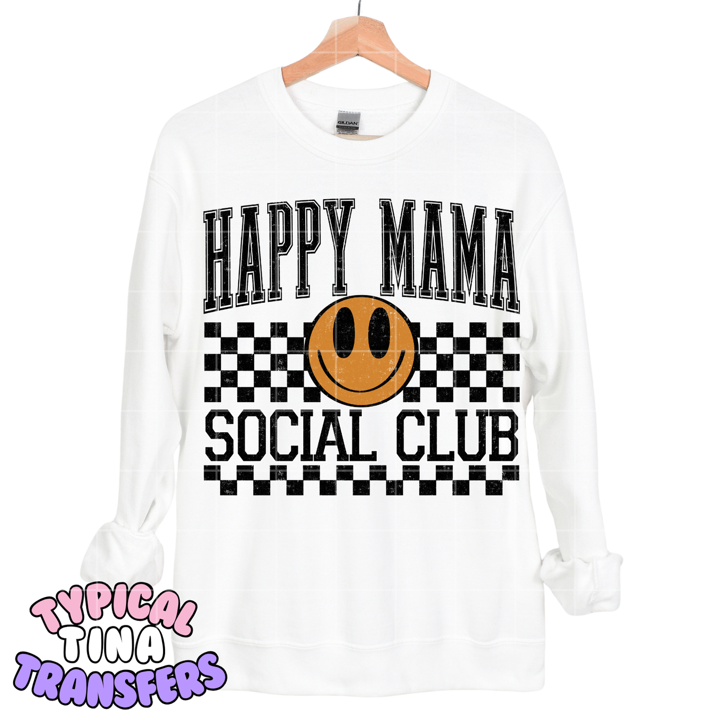 Happy Mama Social Club | DTF Screen Print | POD