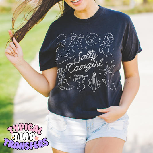 Salty Cowgirl | DTF Transfer | POD