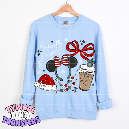 Magical - Literally Just a girl (holiday) | DTF Transfer | POD