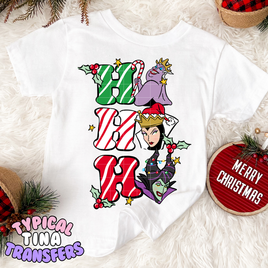 Male Villains Ho Ho Ho | DTF Transfer | POD