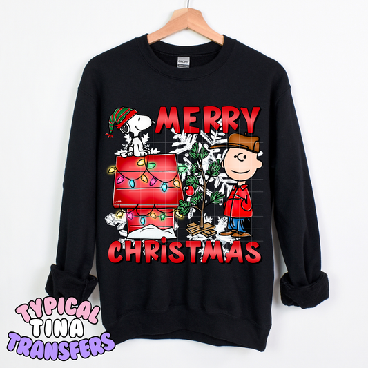 CB Christmas with dog house | DTF Transfer | POD