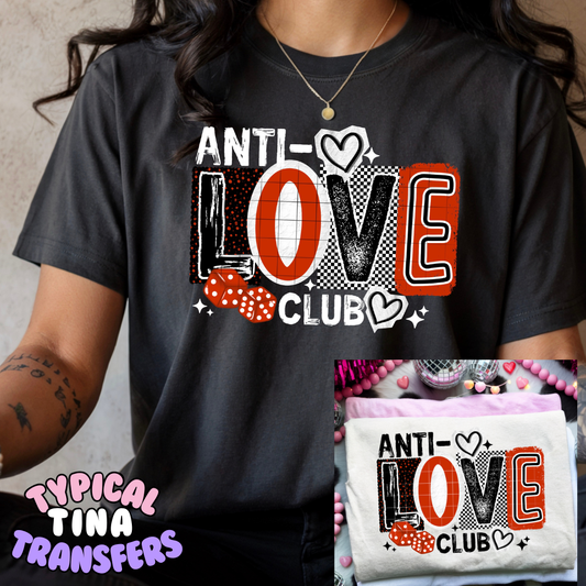 Anti- Love Club (dice) | DTF Transfers | POD