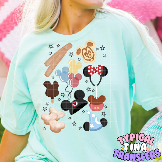 Magical Snacks Drawn | DTF Screen Print | POD