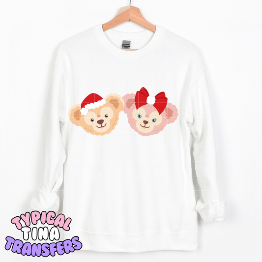 Two Holiday Bears | DTF Transfer | POD