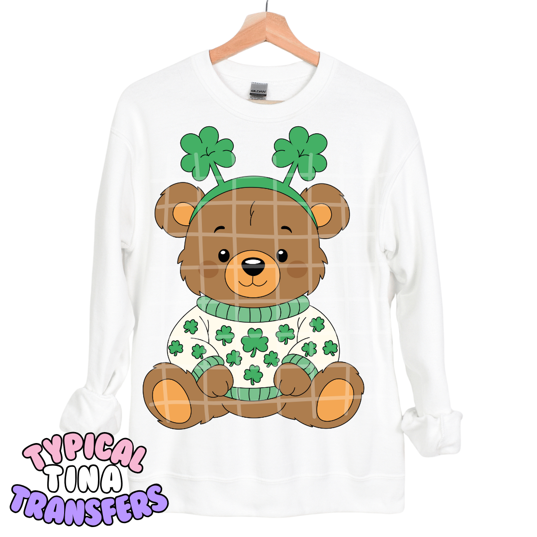 Shamrock bear | DTF Transfers | POD