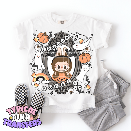 Spooky Laboo frame black frame | DTF Transfer | POD
