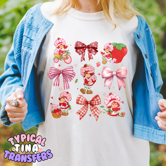 Strawberry Coquette | DTF Transfer | 15" Adult