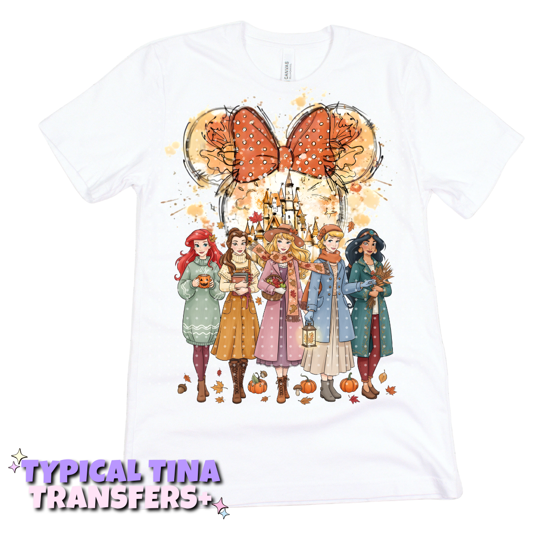 Autumn Princesses | DTF Transfers | POD