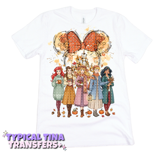 Autumn Princesses | DTF Transfers | POD