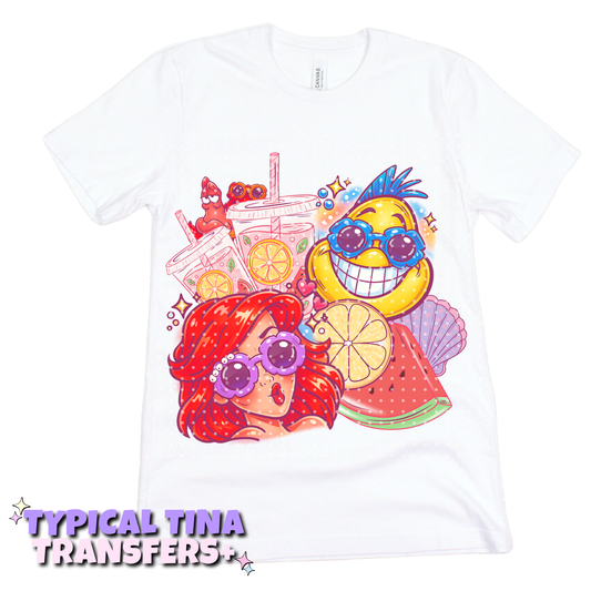 Summer vibing Mermaid and sidekicks | DTF Transfers | POD