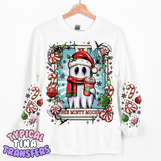 The Minty Mocha Ghost | DTF Transfer | POD