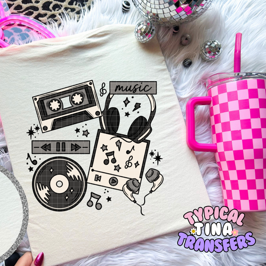 Just music | DTF Screen Print | POD