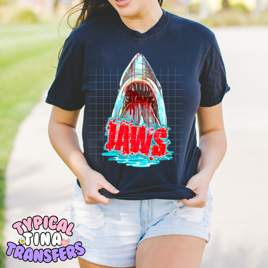 Shark option #3 | DTF Transfer | POD