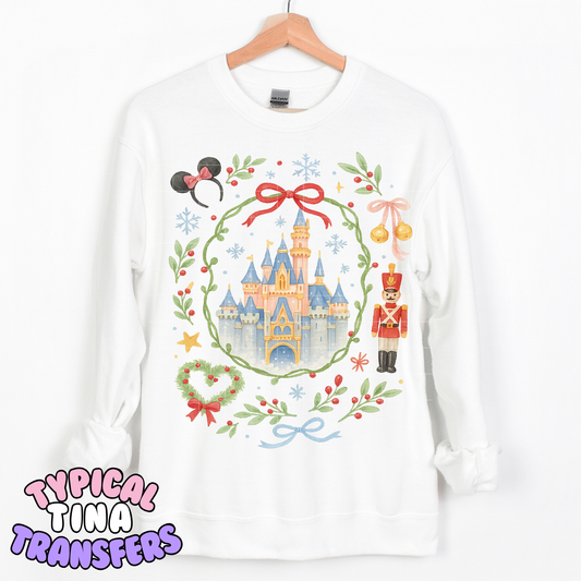 Christmas Magical Wreath Frame | DTF Transfer | POD