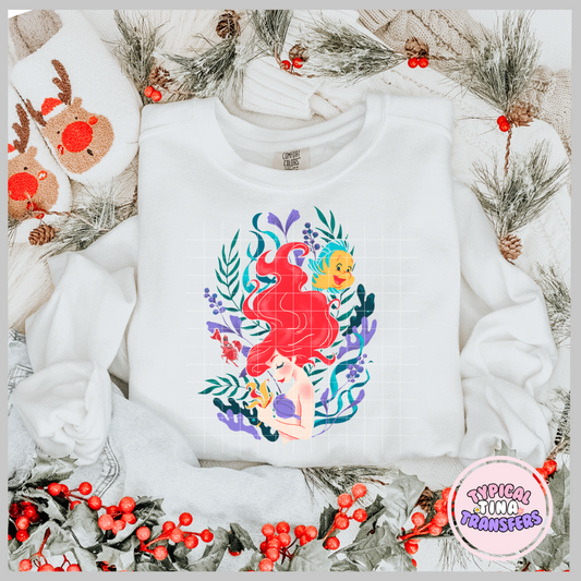 Watercolor Mermaid | DTF Screen Print